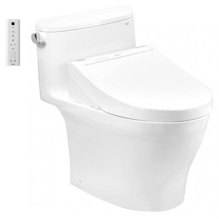 Bồn Cầu TOTO 1 Khối MS887CRW15 Nắp Điện Tử Washlet C5 TCF24460AAA